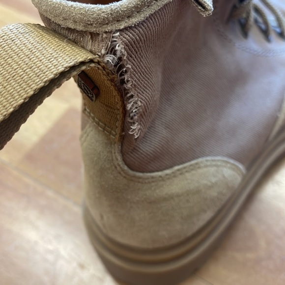 ba&sh Tan Combat Suede Boots - Picture 2 of 2